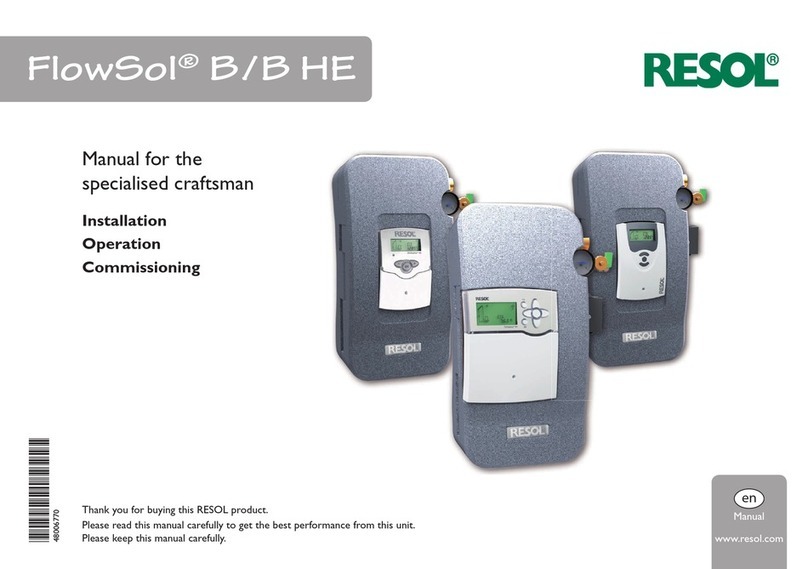 Resol FlowSol B User manual