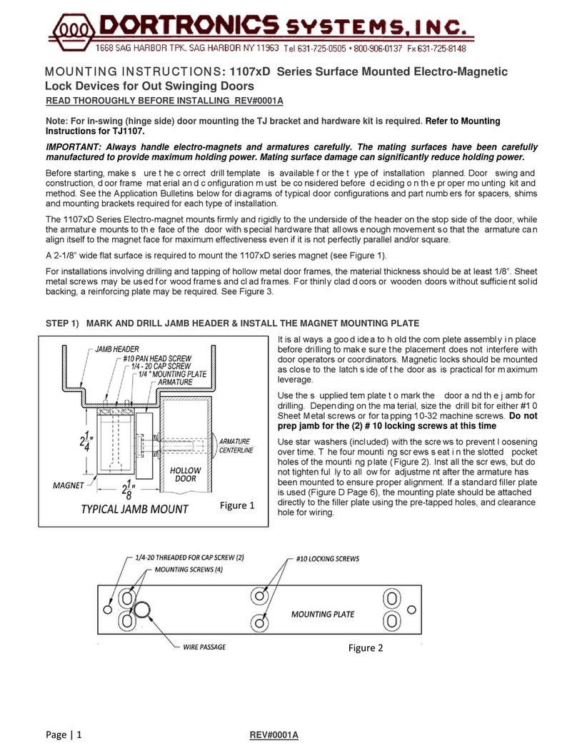 DORTRONICS SYSTEMS 1107 D Series User manual