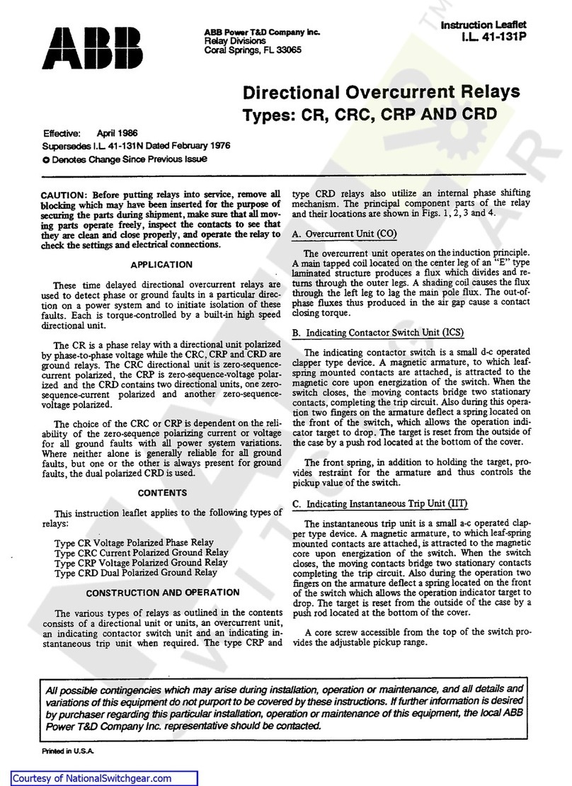 ABB CR Series Instruction leaflet