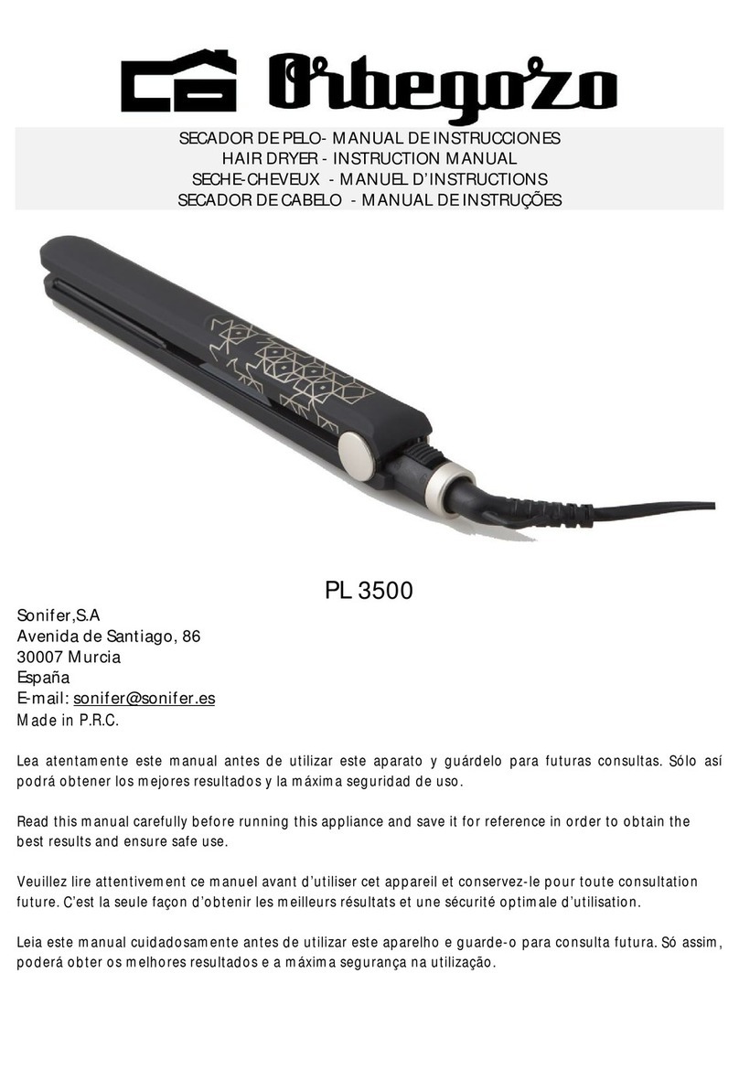 Orbegozo PL 3500 instruction manual
