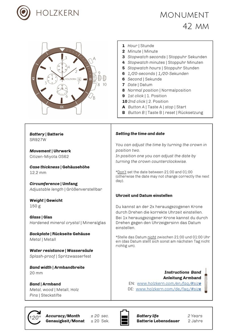 HOLZKERN Monument User manual HOLZKERN Monument User manual