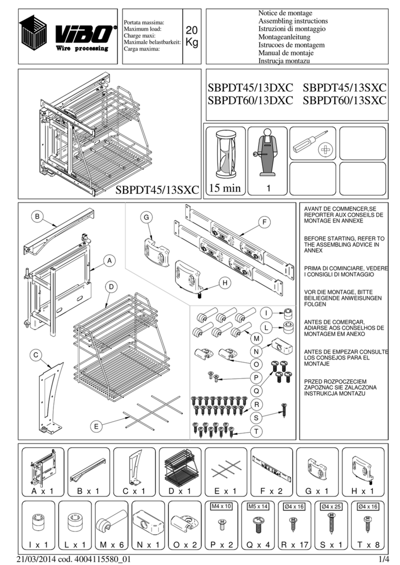 VIBO SBPDT45/13DXC Assembling instructions VIBO SBPDT45/13DXC Assembling instructions