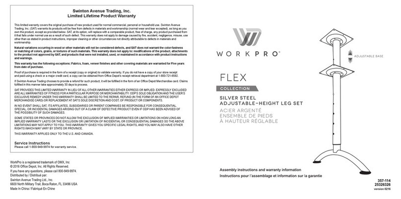 WorkPro FLEX 357-114 Assembly instructions