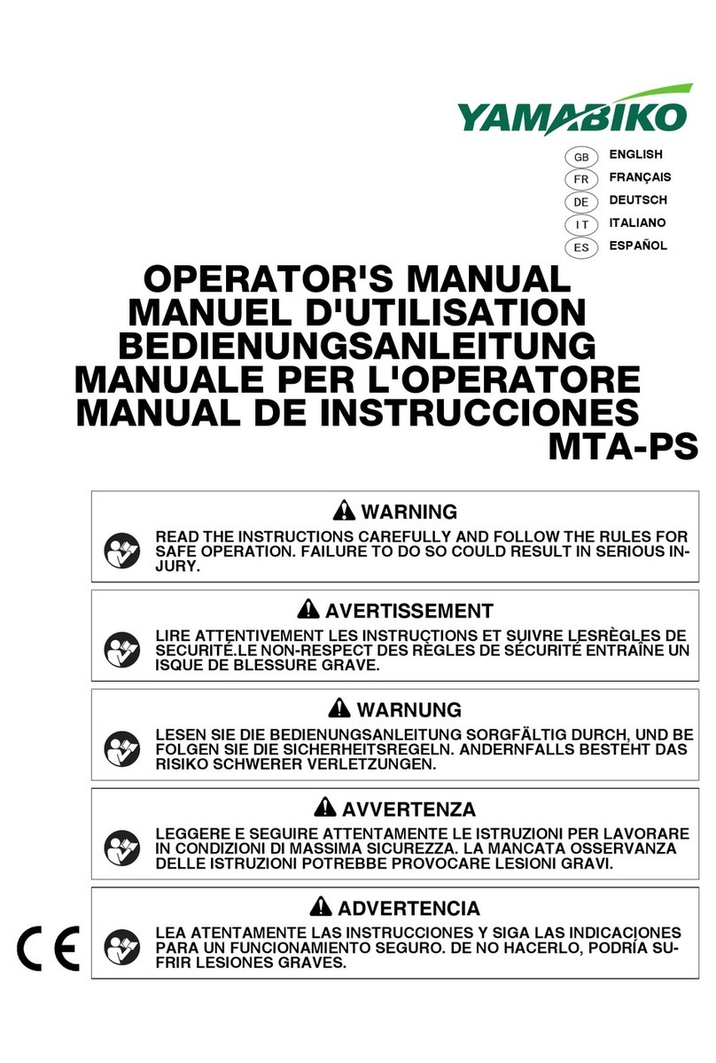 Yamabiko ECHO ProSweep MTA-PS Operator's manual