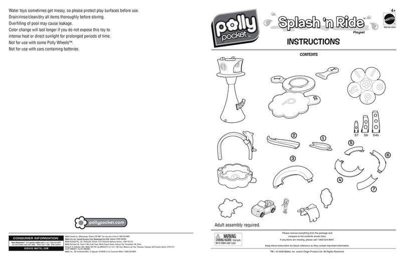 Mattel Polly pocket Splash 'n Ride User manual