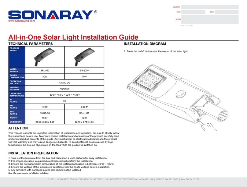 SONARAY SR-2050 installation guide SONARAY SR-2050 installation guide