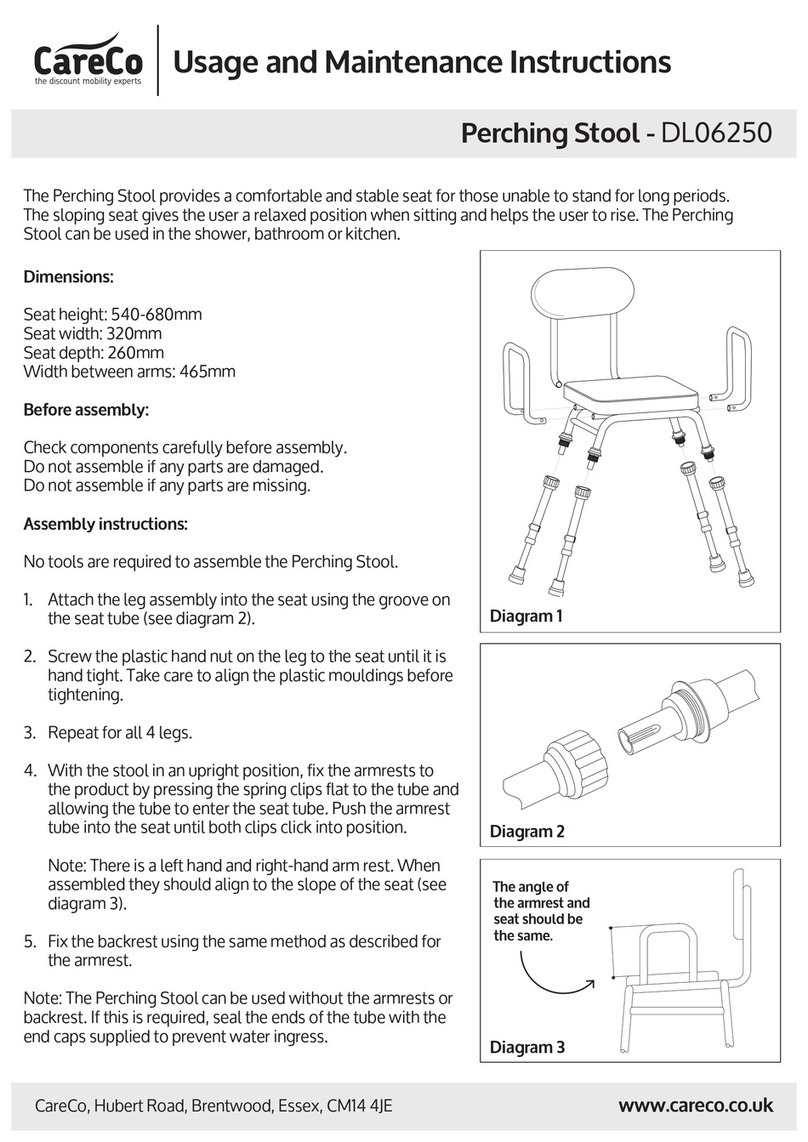 CareCo DL06250 Usage and maintenance instructions CareCo DL06250 Usage and maintenance instructions
