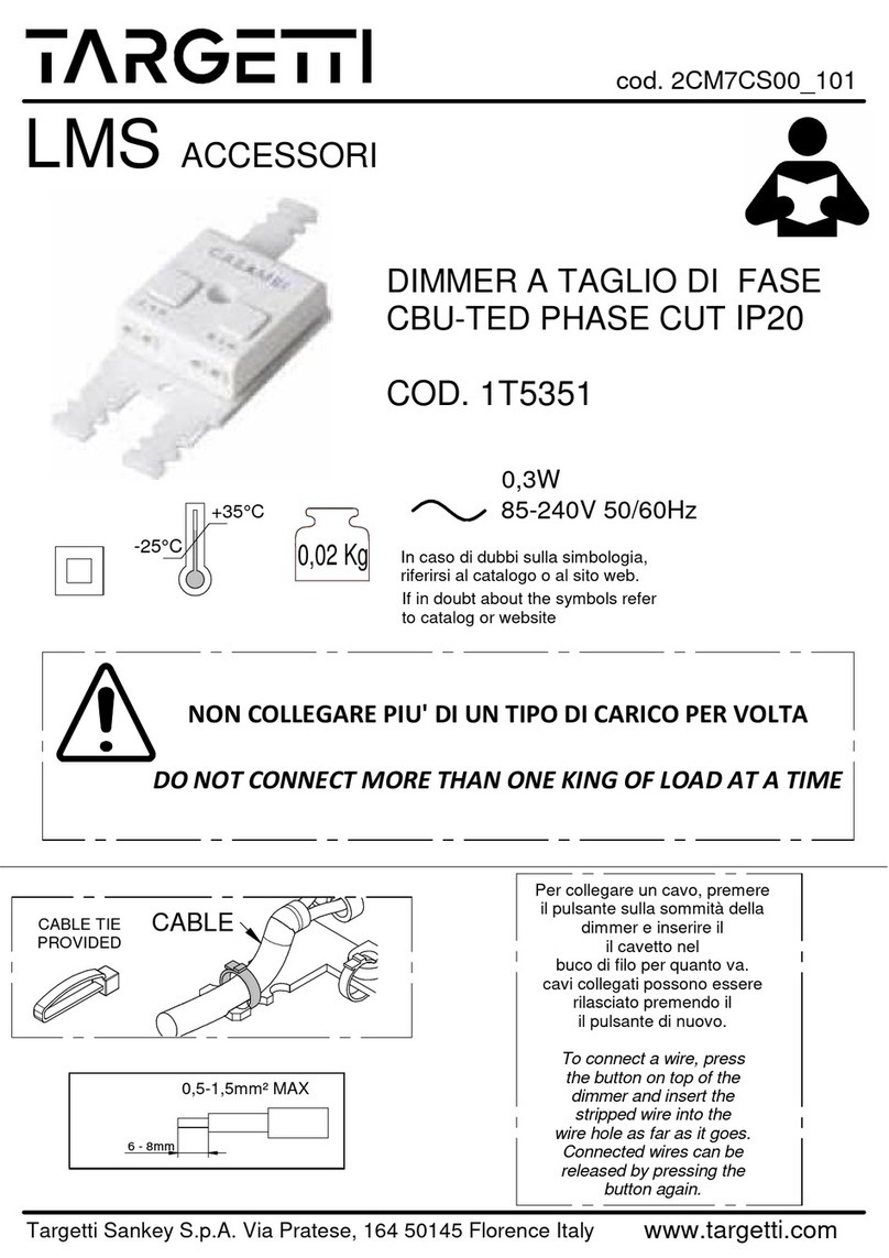 Targetti LMS 1T5351 manual