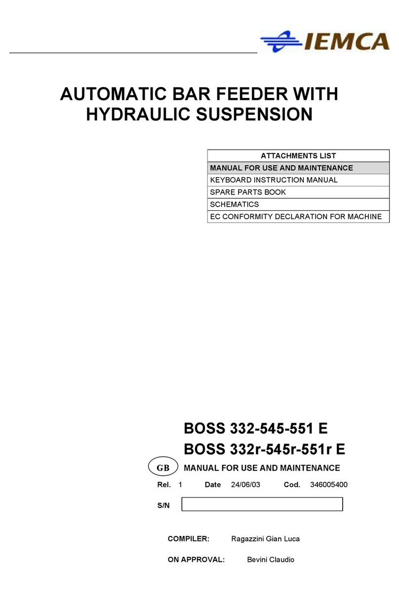 IEMCA BOSS 332-545-551 E Instruction manual IEMCA BOSS 332-545-551 E Instruction manual