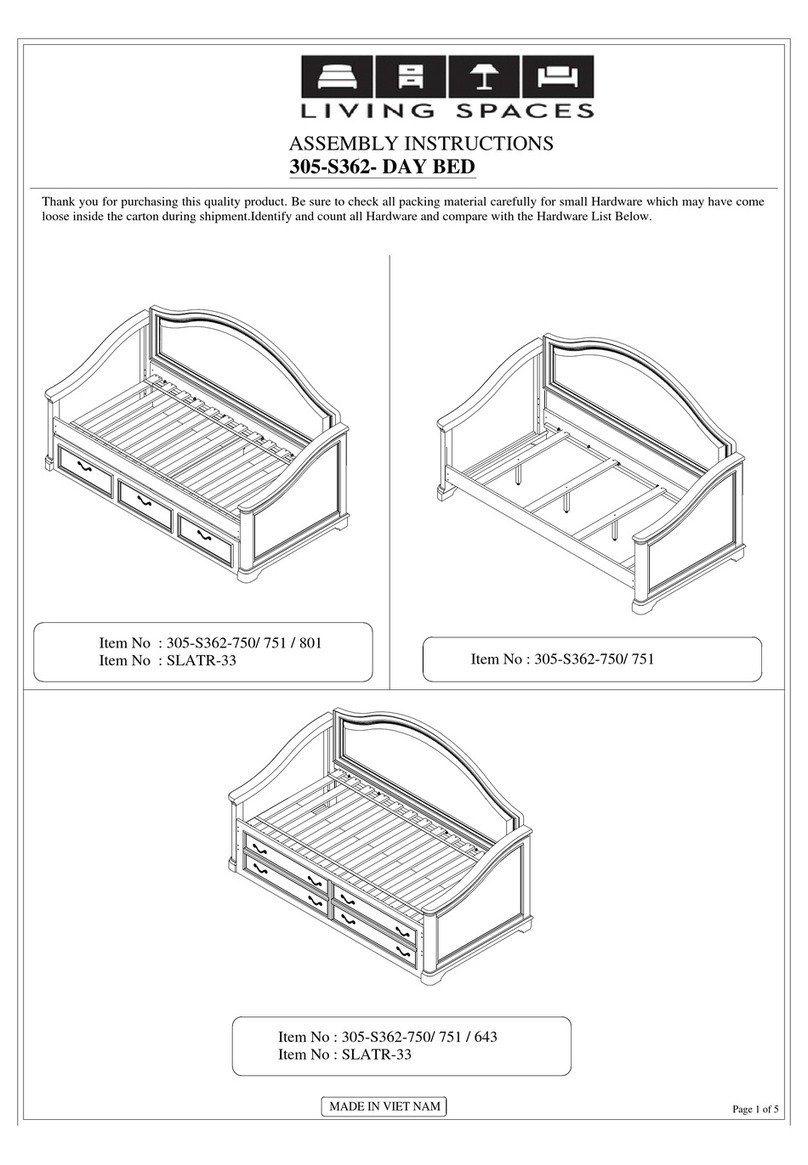 Living Spaces 305-S362 User manual