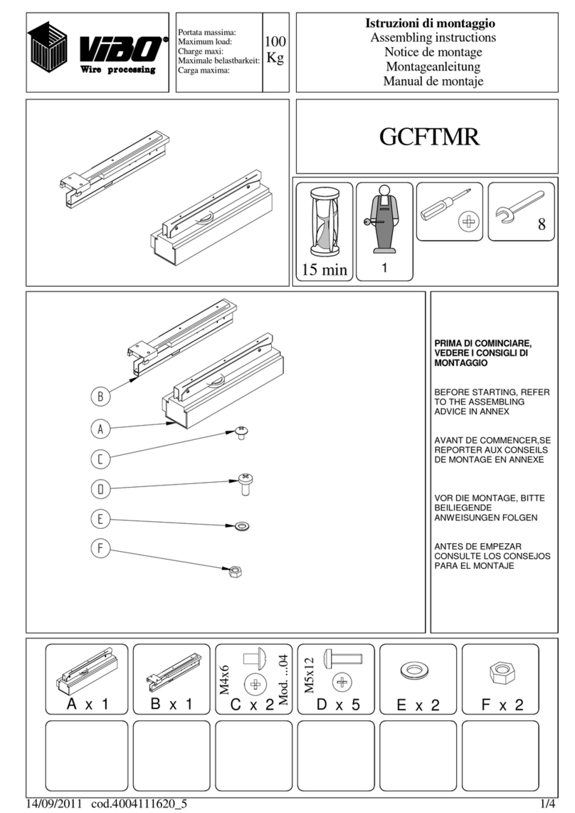 VIBO GCFTMR Assembling instructions