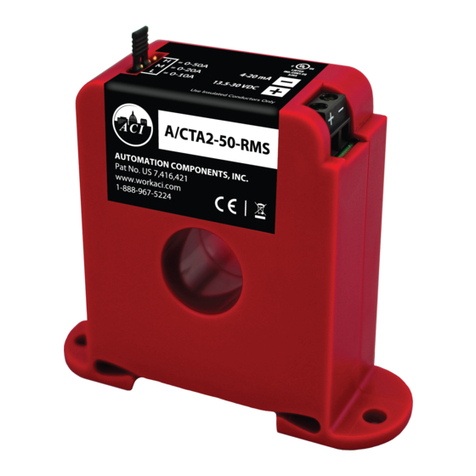 aci A/CTA2 Series Installation & operation instructions