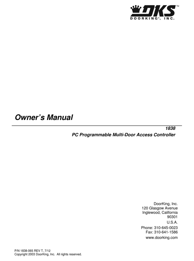 DKS 1838 owner's manual