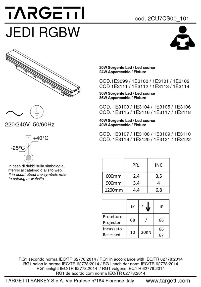 Targetti JEDI RGBW User manual
