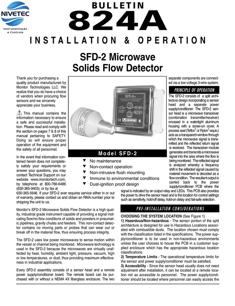 Nivetec BULLETIN 824A Installation & operation