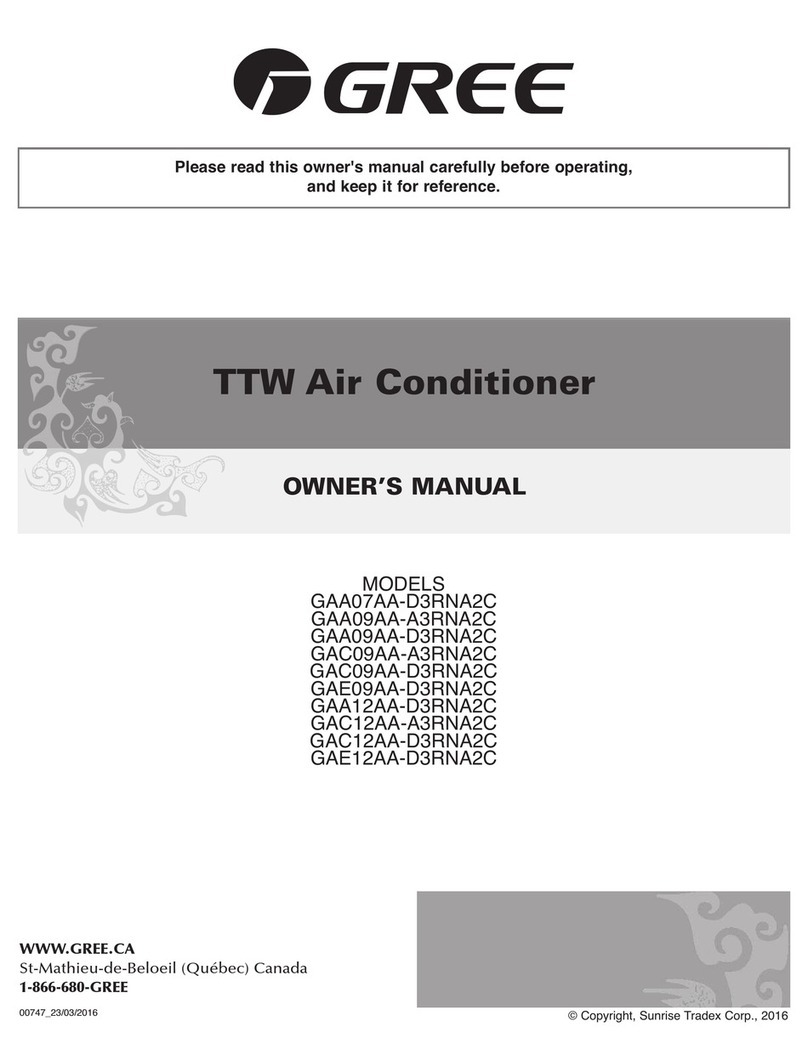 Gree GAA07AA-D3RNA2C User manual
