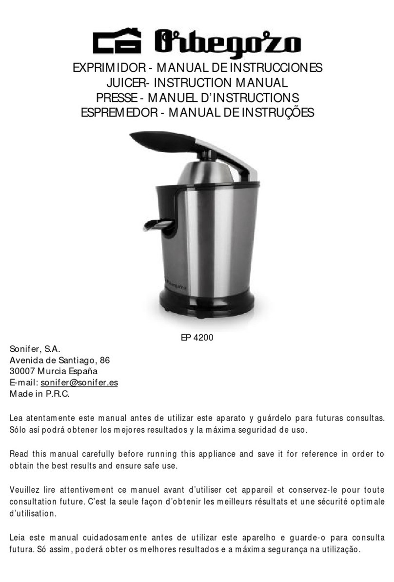 Orbegozo EP 4200 User manual
