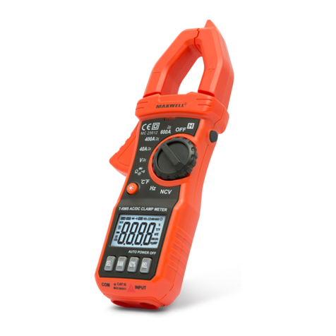 Maxwell Digital Multimeters 25612 user manual