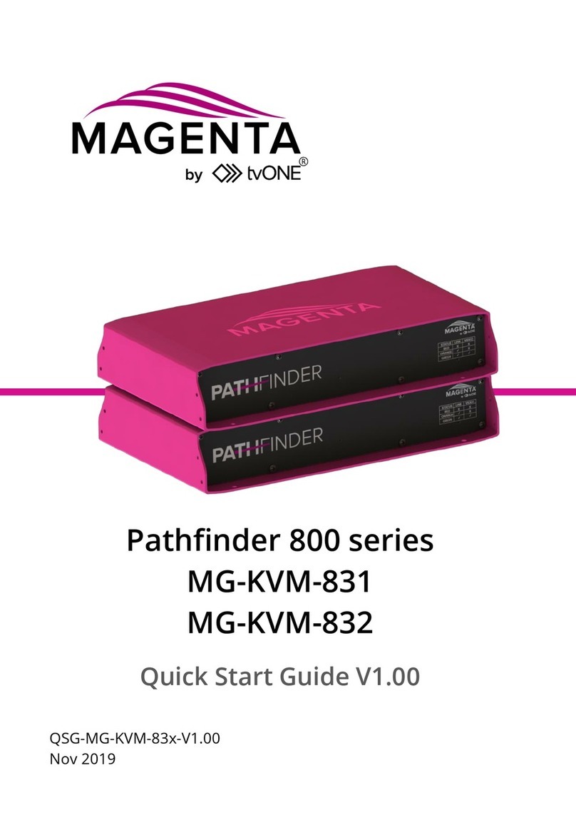 TV One MAGENTA Pathfinder 800 Series quick start guide