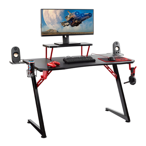 Seville Classics airLIFT Elite Gaming eSport Computer Desk... quick start guide Seville Classics airLIFT Elite Gaming eSport Computer Desk... quick start guide