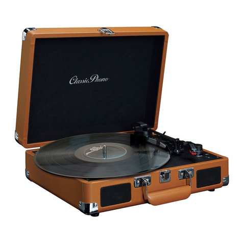 LENCO Classic Phono TT-10 User manual LENCO Classic Phono TT-10 User manual
