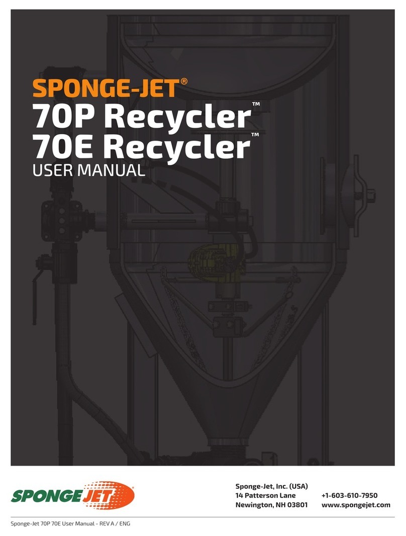 Sponge-Jet 70P Recycler user manual