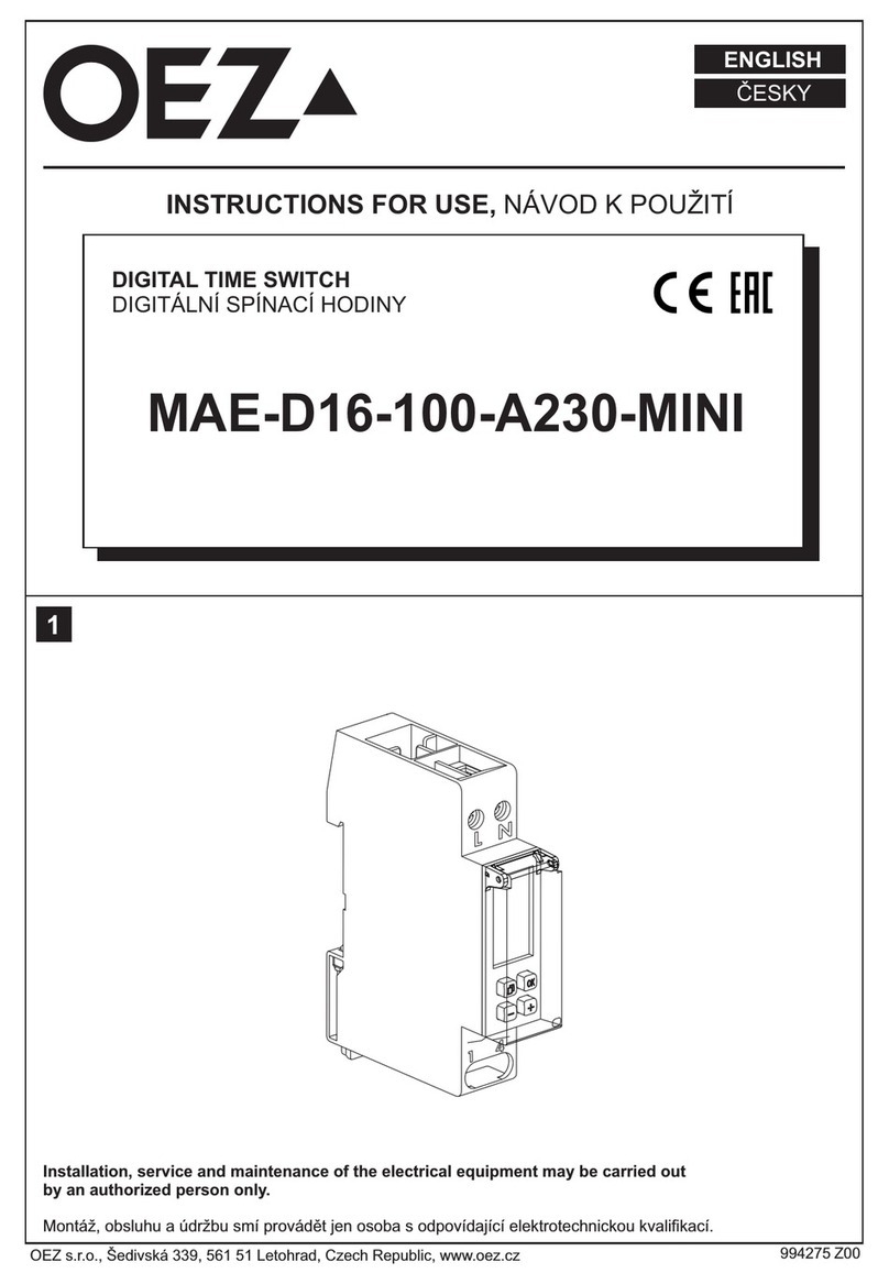 OEZ MAE-D16-100-A230-MINI Instructions for use