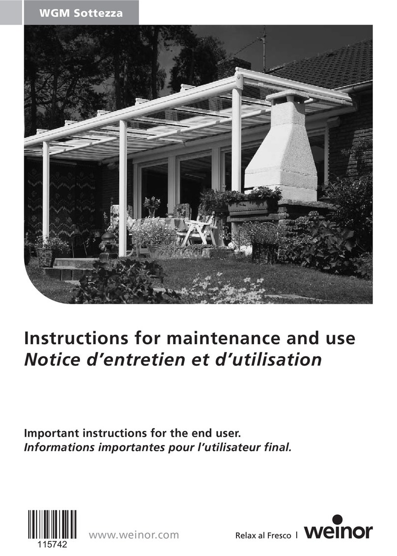 weinor WGM Sottezza User guide