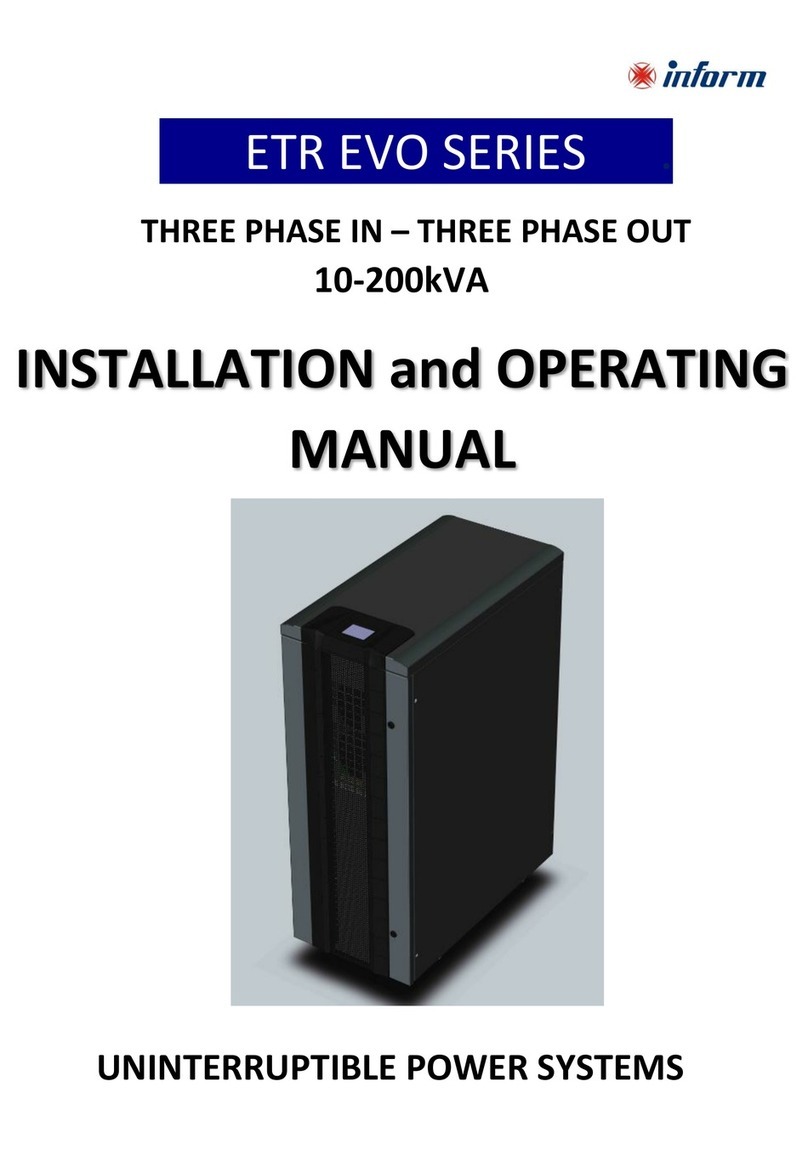 inform ETR EVO Series User manual inform ETR EVO Series User manual