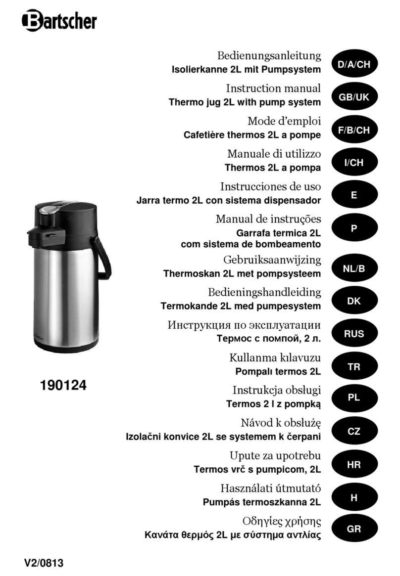 Bartscher 190124 User manual