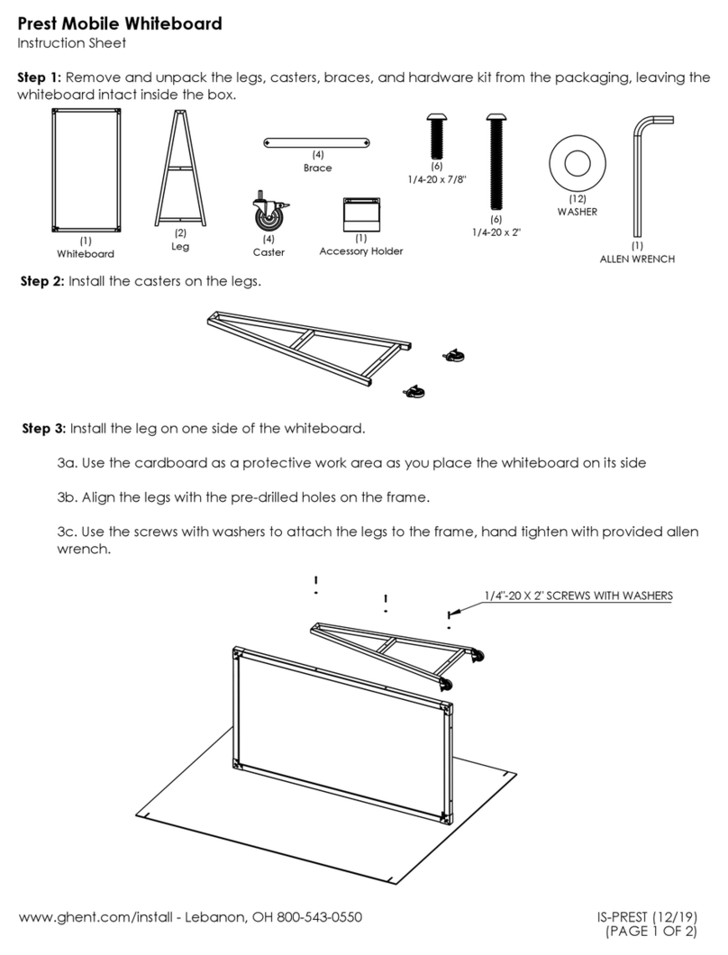 Ghent Prest Mobile instruction sheet
