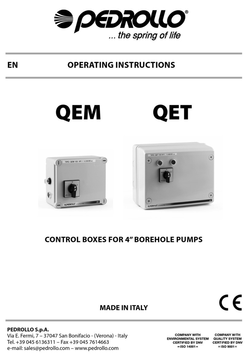 PEDROLLO QEM Series operating instructions