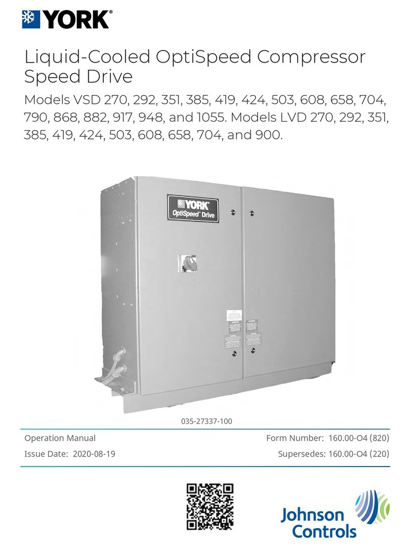 York VSD 270 Operation manual
