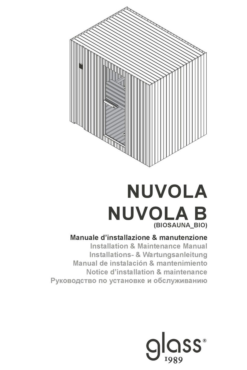 glass 1989 NUVOLA Installation & maintenance manual