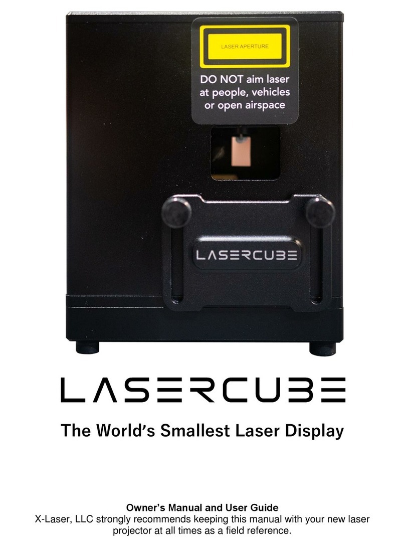 X-laser LASERCUBE Owner's manual and user's guide