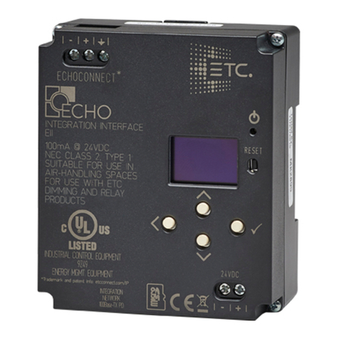 ETC Echo Integration Interface User manual ETC Echo Integration Interface User manual