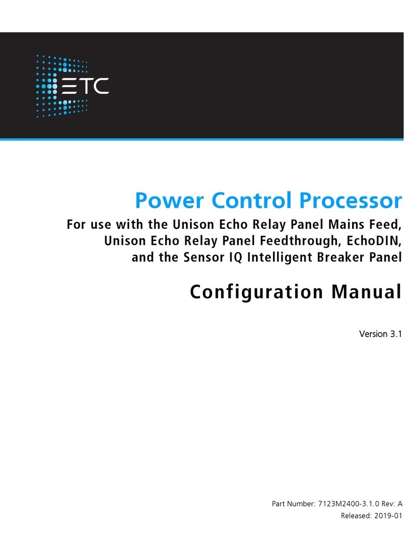 ETC Power Control Processor Instruction sheet