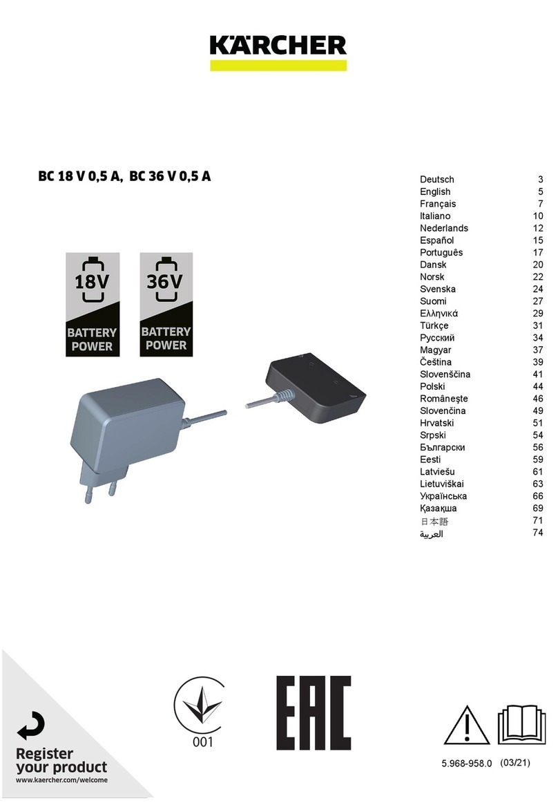Kärcher BC 18 V 0,5 A User manual