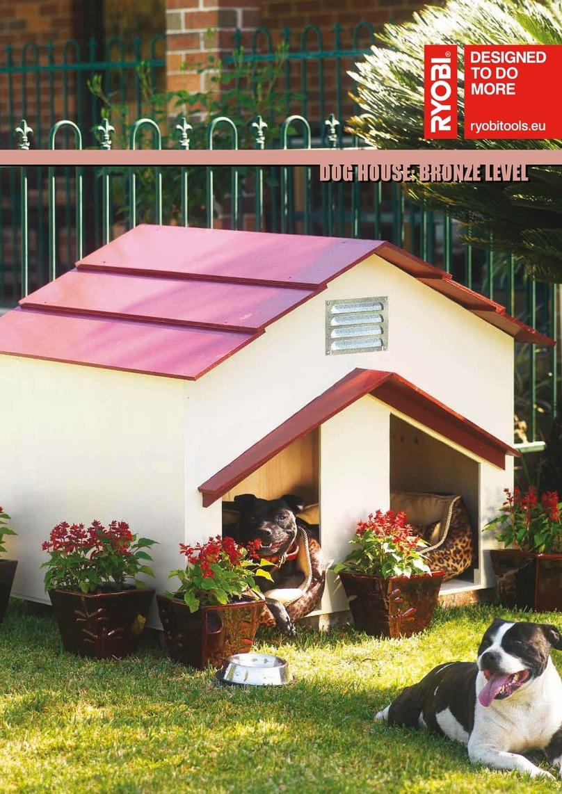Ryobi DOG HOUSE BRONZE LEVEL instructions