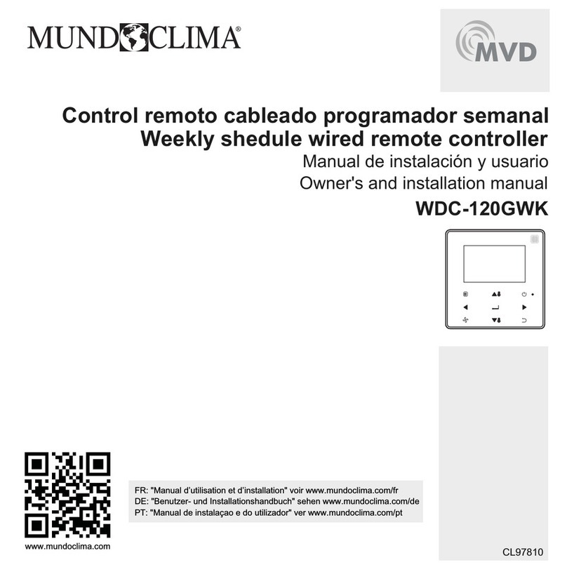 mundoclima WDC-120GWK Owners and installation manual