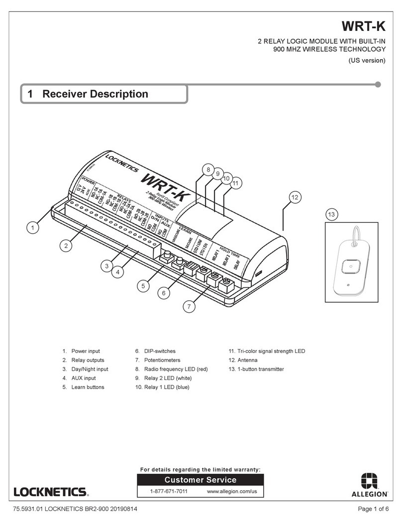 Allegion WRT-K User manual