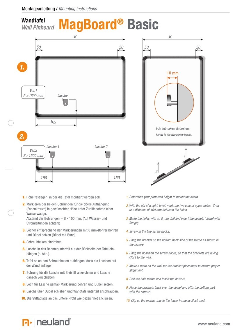 neuland MagBoard Basic Mounting instructions