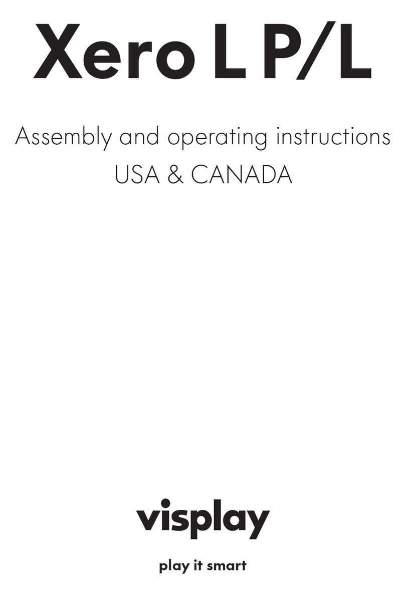 visplay Xero L P/L Assembly and operating instructions
