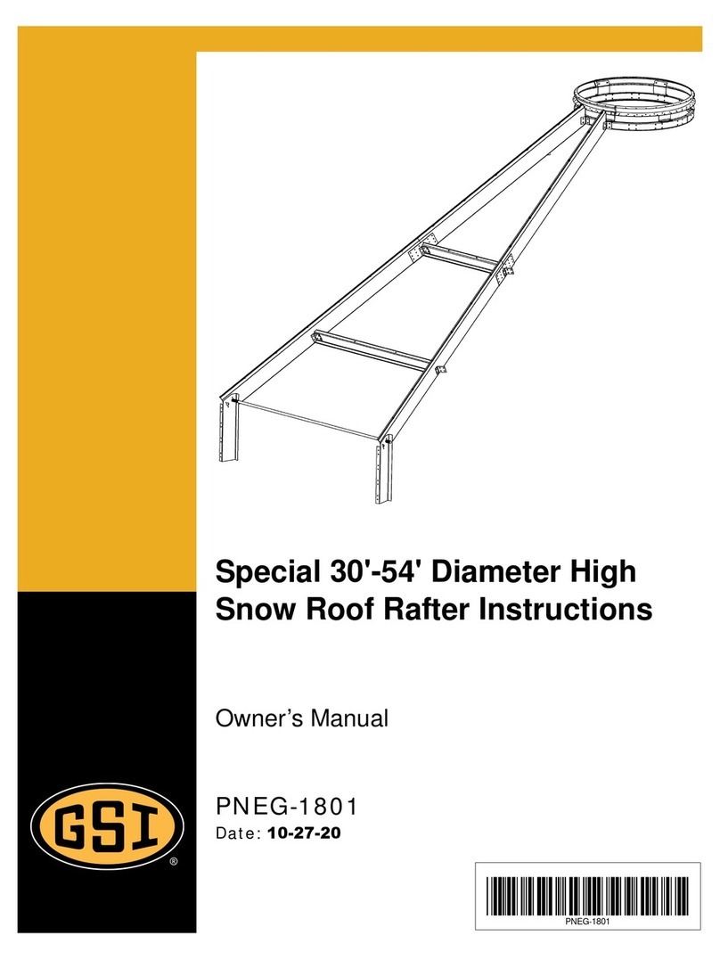 GSi 30' Diameter High Snow Roof Rafter owner's manual