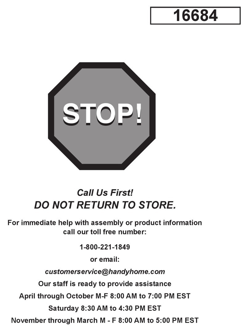 Handy Home Products OCOEE Assembly manual Handy Home Products OCOEE Assembly manual