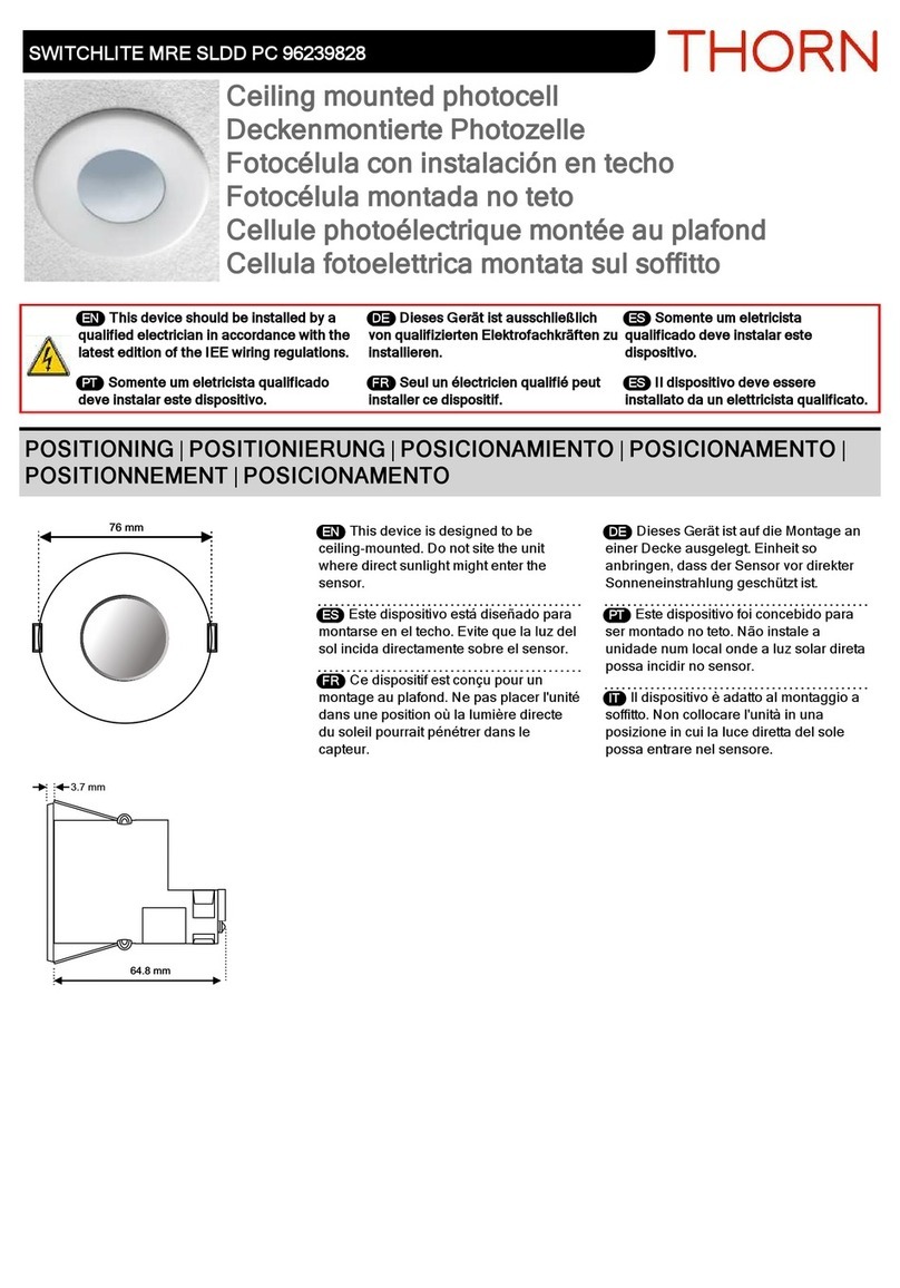 Thorn SWITCHLITE MRE SLDD PC User manual