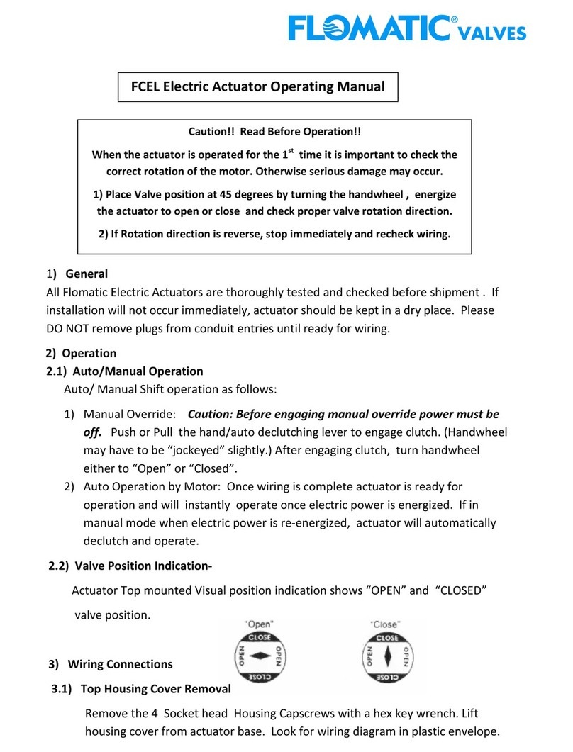 Flomatic FCEL operating manual