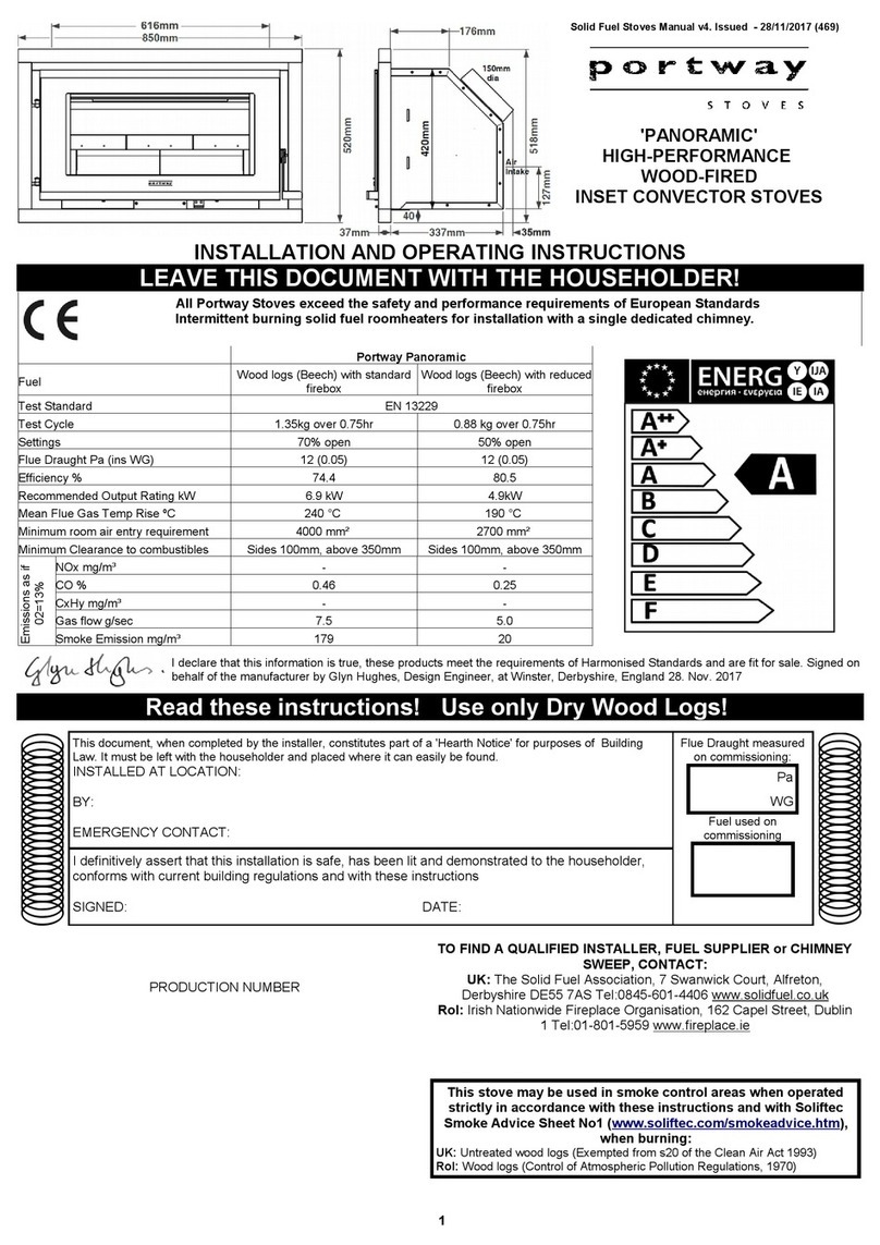 Portway Panoramic Installation and operating instructions