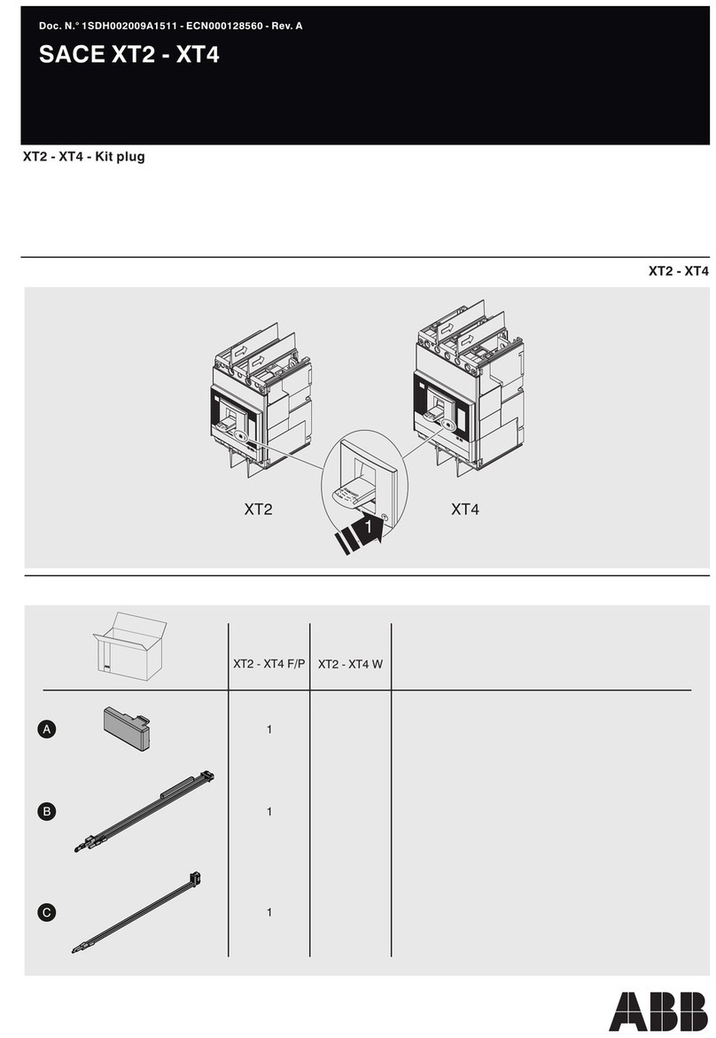 ABB SACE Tmax XT2 User manual ABB SACE Tmax XT2 User manual