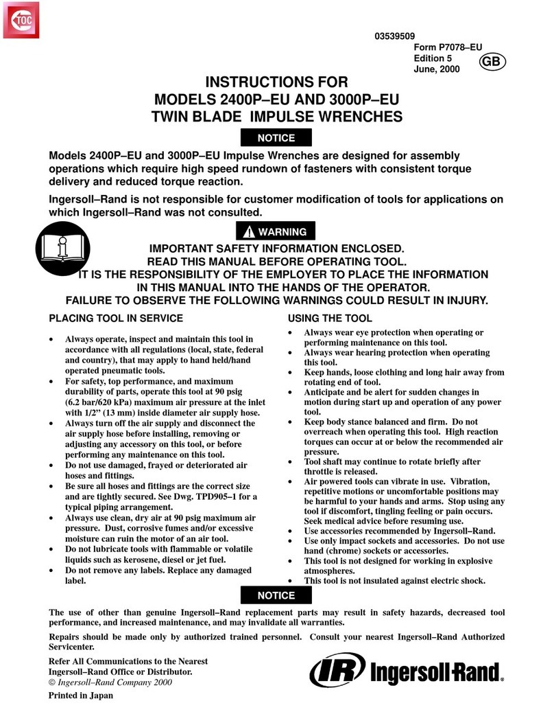 Ingersoll-Rand 2400P-EU instructions